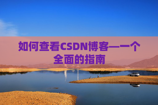 如何查看CSDN博客—一个全面的指南